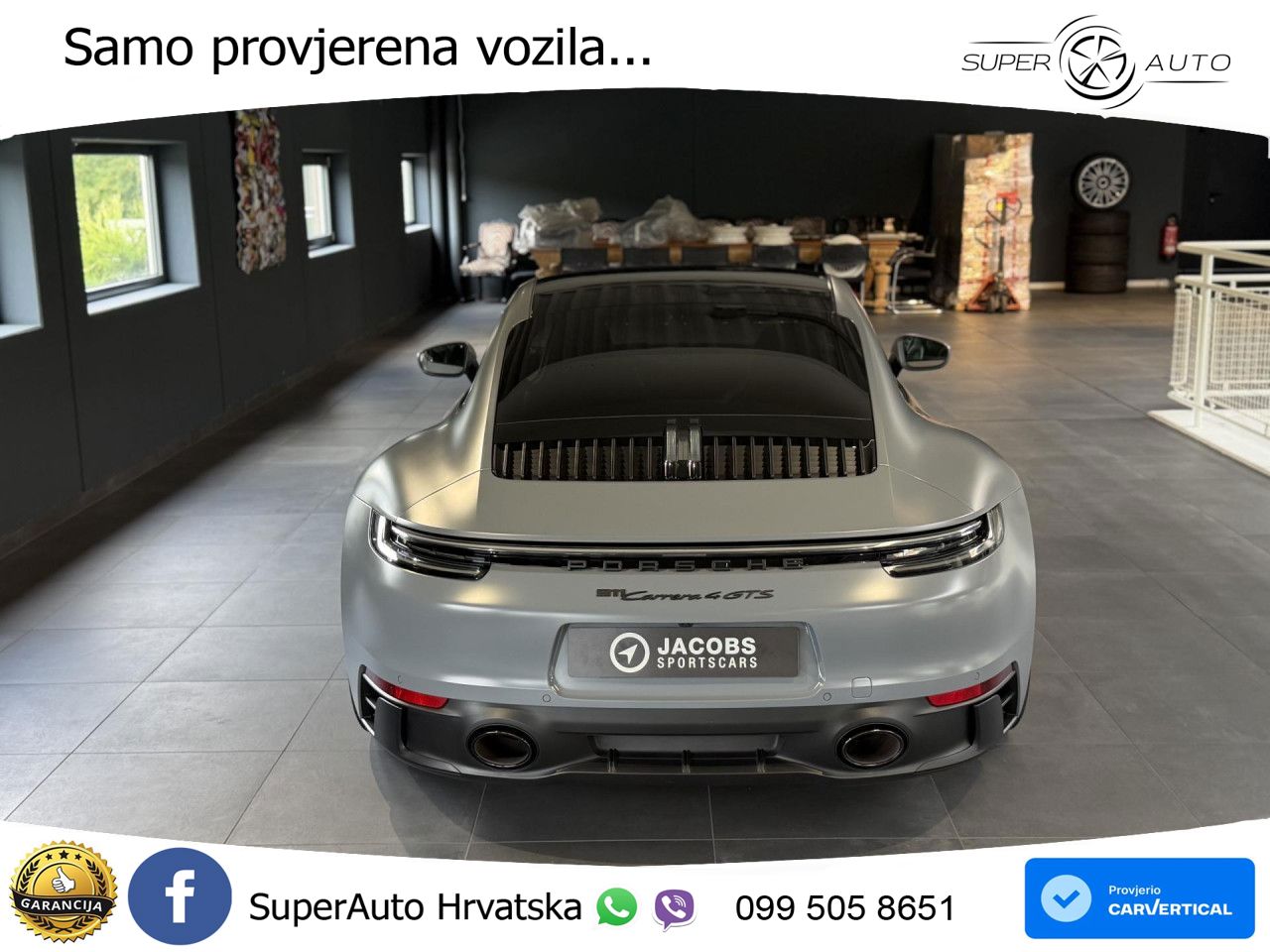Porsche 911 Carrera 4 GTS 3.0 (480 KS) PDK MATRIX+GR SJED+KAM