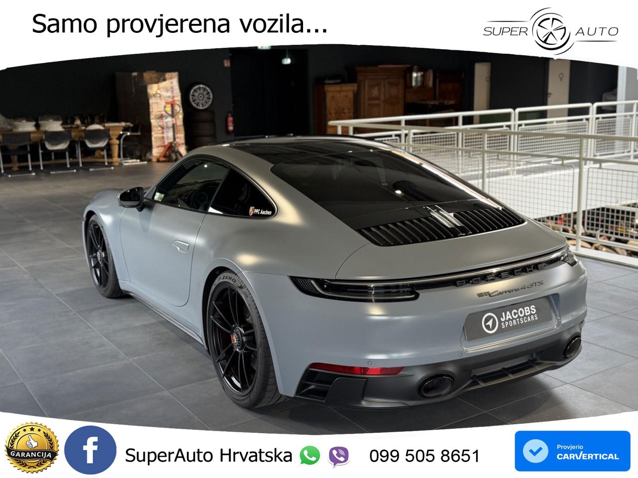 Porsche 911 Carrera 4 GTS 3.0 (480 KS) PDK MATRIX+GR SJED+KAM