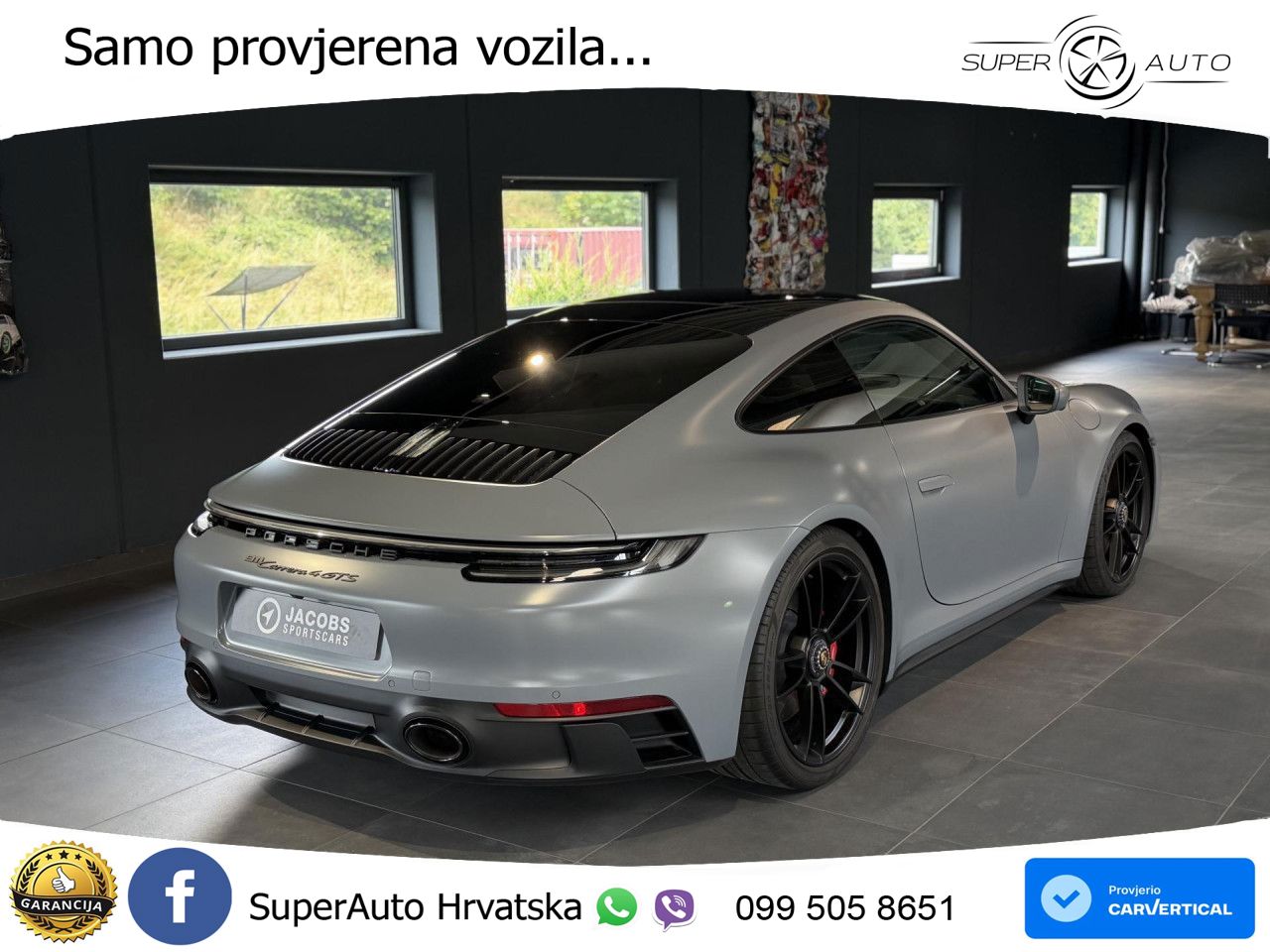 Porsche 911 Carrera 4 GTS 3.0 (480 KS) PDK MATRIX+GR SJED+KAM