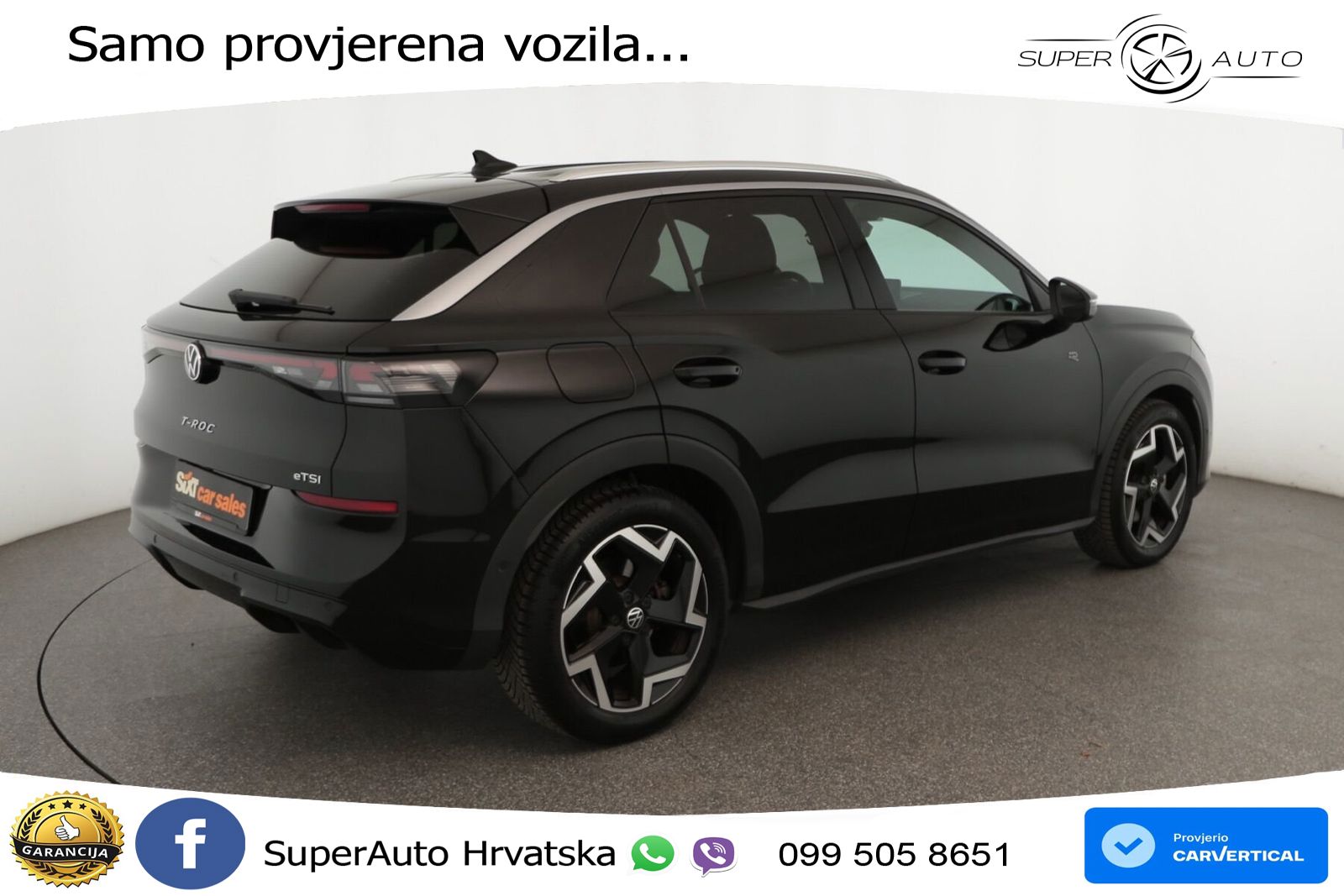 Volkswagen T-Roc 1.5 eTSI (150 KS)  DSG R-Line LED+GR SJED+ACC