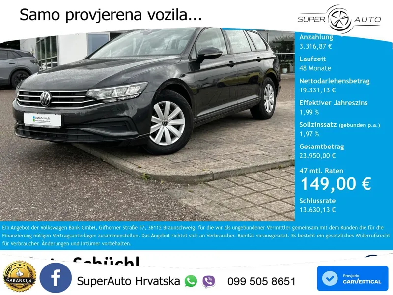 Volkswagen Passat Variant 2.0 TDI (122 KS) DSG
