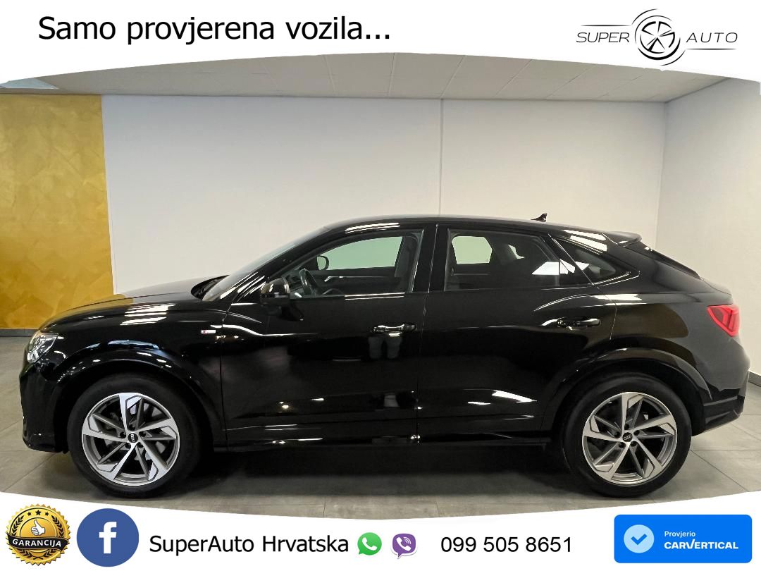 Audi Q3 Sportback 40 TDI (200 KS) quattro S tronic S line LED+GR SJED+ACC
