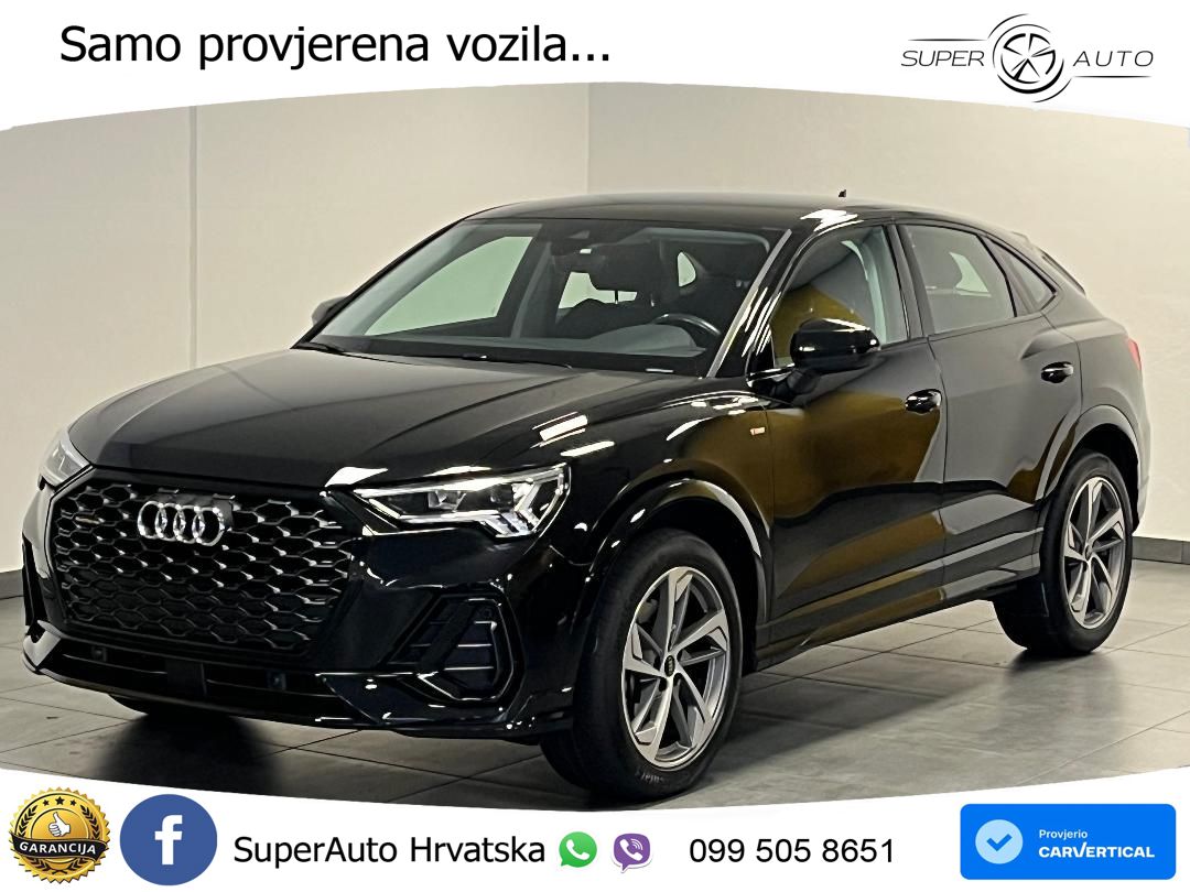 Audi Q3 Sportback 40 TDI (200 KS) quattro S tronic S line LED+GR SJED+ACC