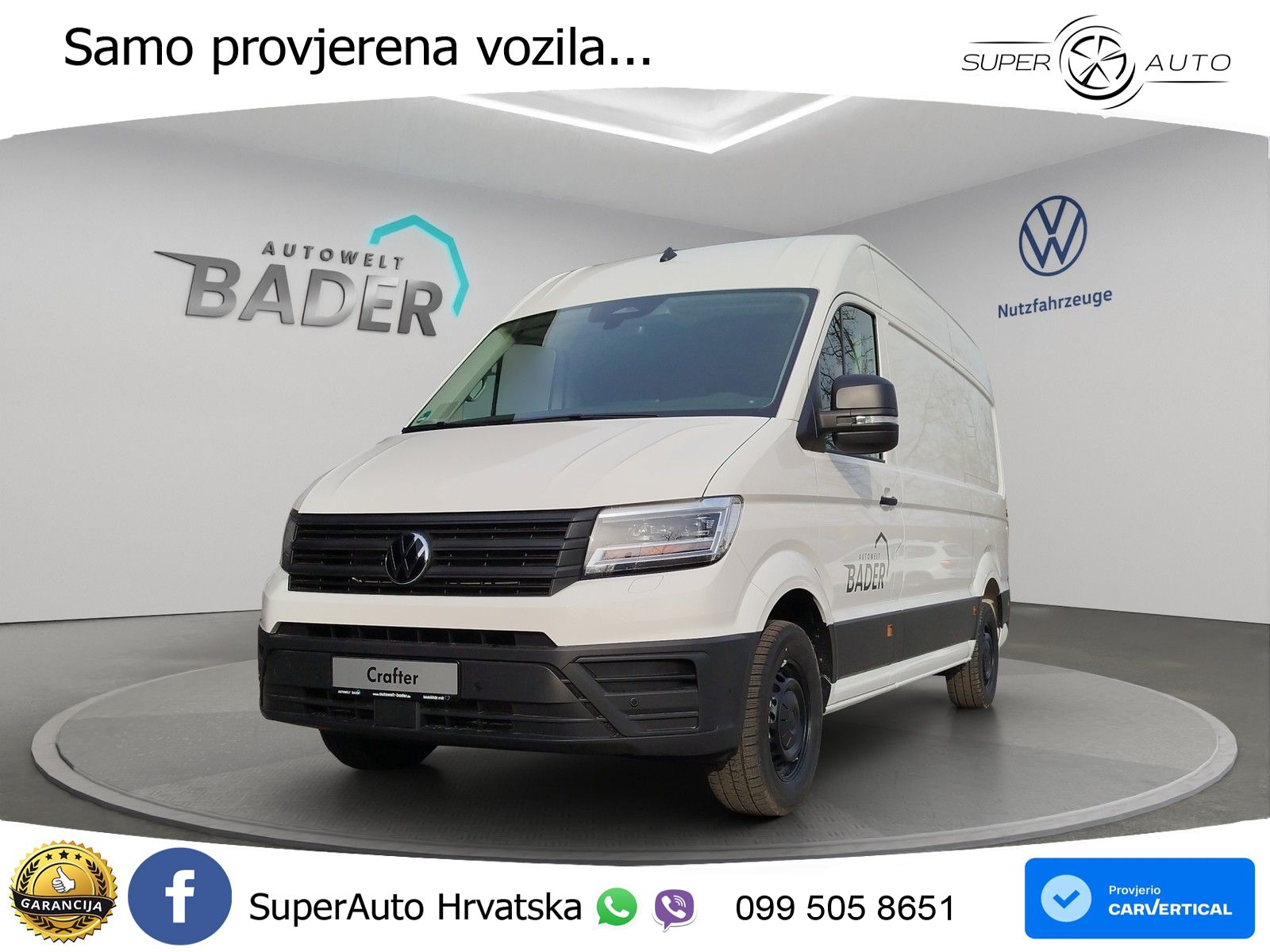 Volkswagen Crafter 35 Kasten 2,0 l 103 kW Frontantrieb 8-Ga 140 KS