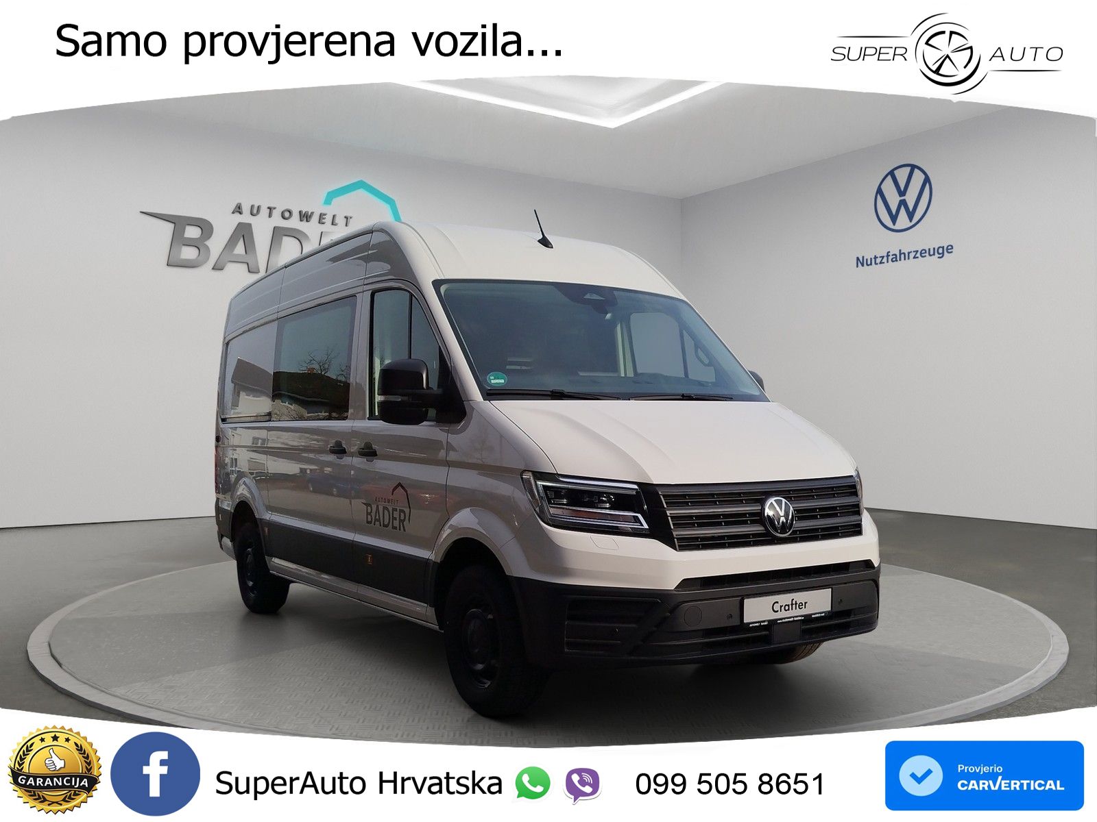 Volkswagen Crafter 35 Kasten 2,0 l 103 kW Frontantrieb 8-Ga 140 KS