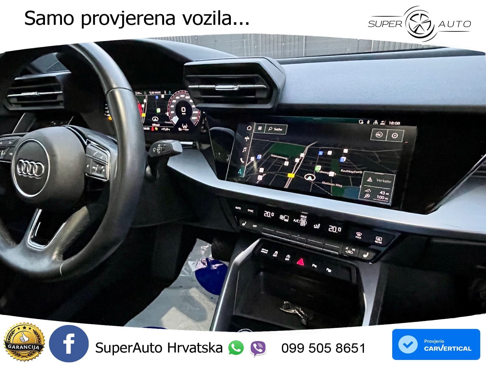 Audi A3 40 TFSI (190 KS) quattro S tronic advanced LED+GR SJED+ACC
