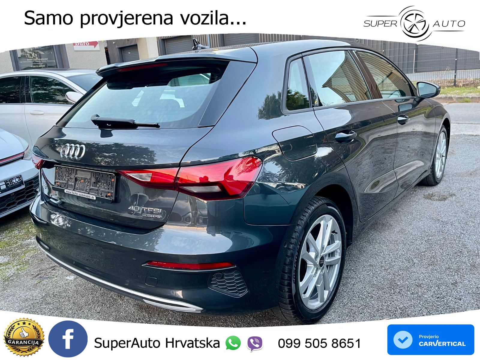 Audi A3 40 TFSI (190 KS) quattro S tronic advanced LED+GR SJED+ACC