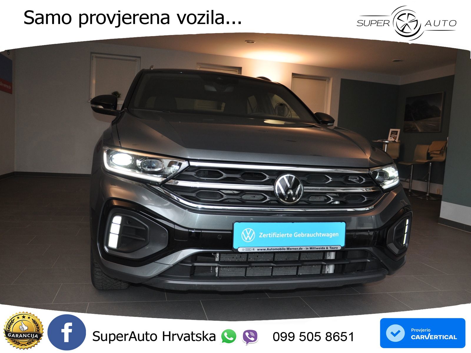 Volkswagen T-Roc 1.5 TSI (150 KS) DSG R-Line LED+GR SJED+ACC