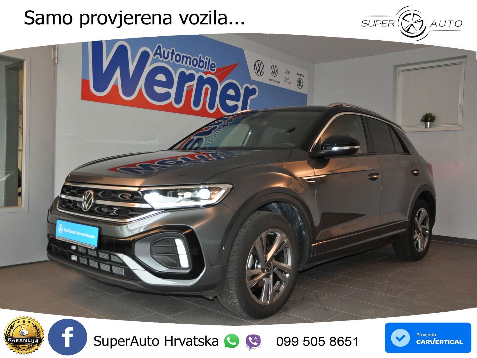 Volkswagen T-Roc 1.5 TSI (150 KS) DSG R-Line LED+GR SJED+ACC