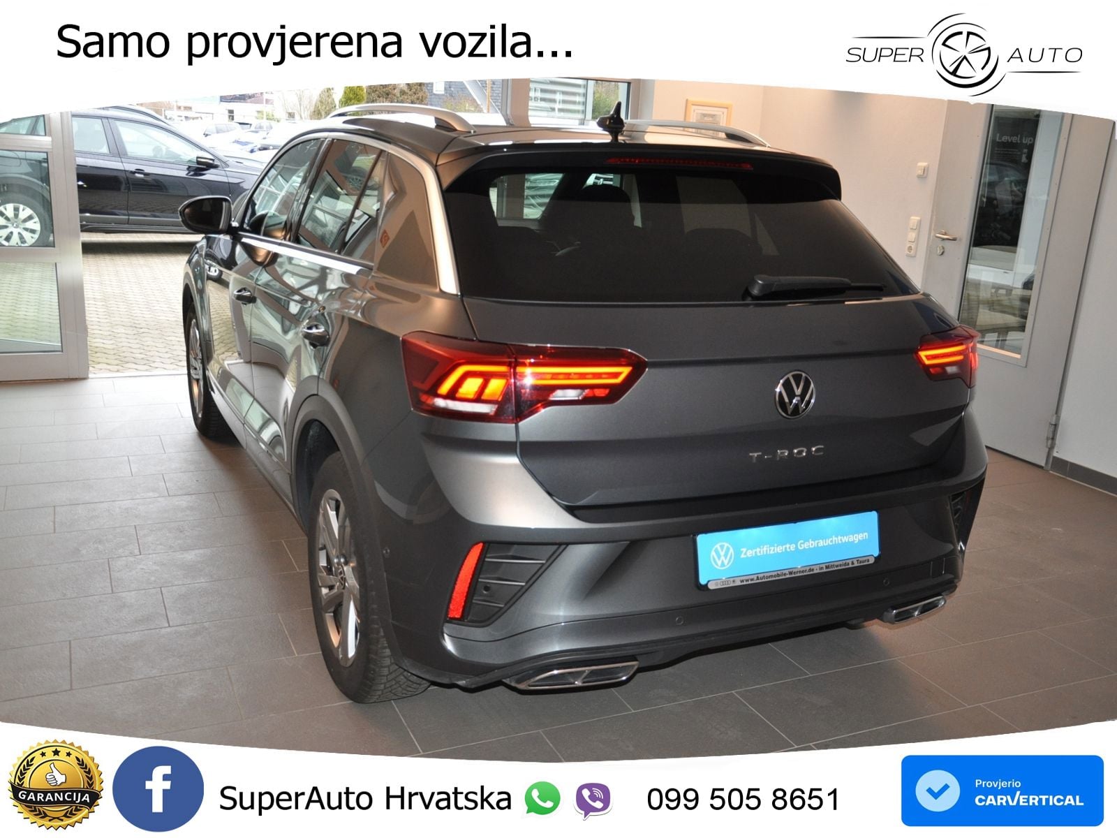 Volkswagen T-Roc 1.5 TSI (150 KS) DSG R-Line LED+GR SJED+ACC