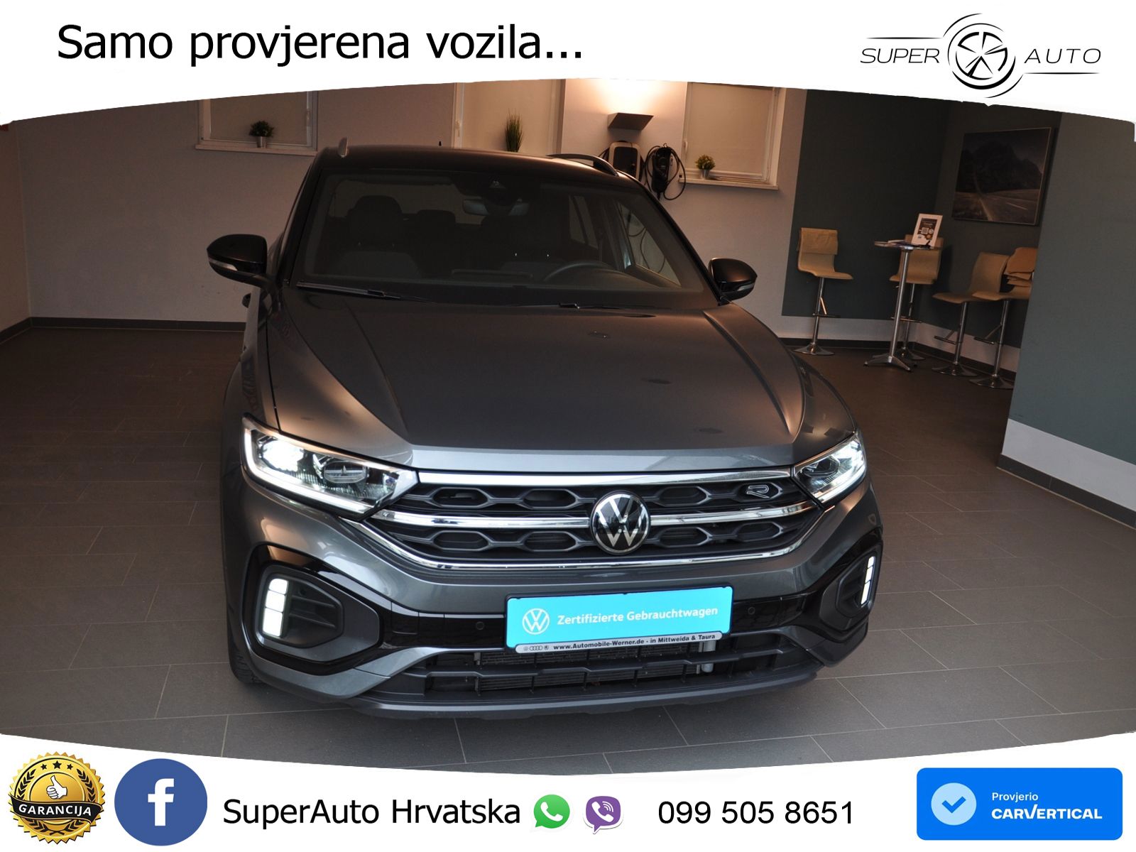 Volkswagen T-Roc 1.5 TSI (150 KS) DSG R-Line LED+GR SJED+ACC