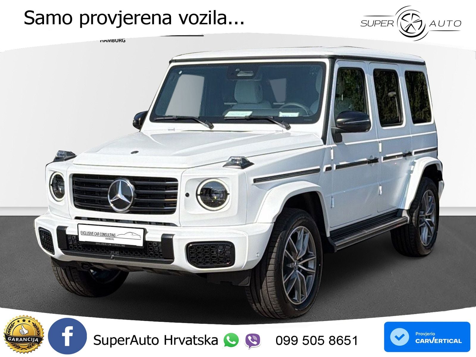 Mercedes G 500 Long (449 KS) 4MATIC 9G-TRONIC Exclusive ZRAČNI+ACC+GR SJED+360+PANO