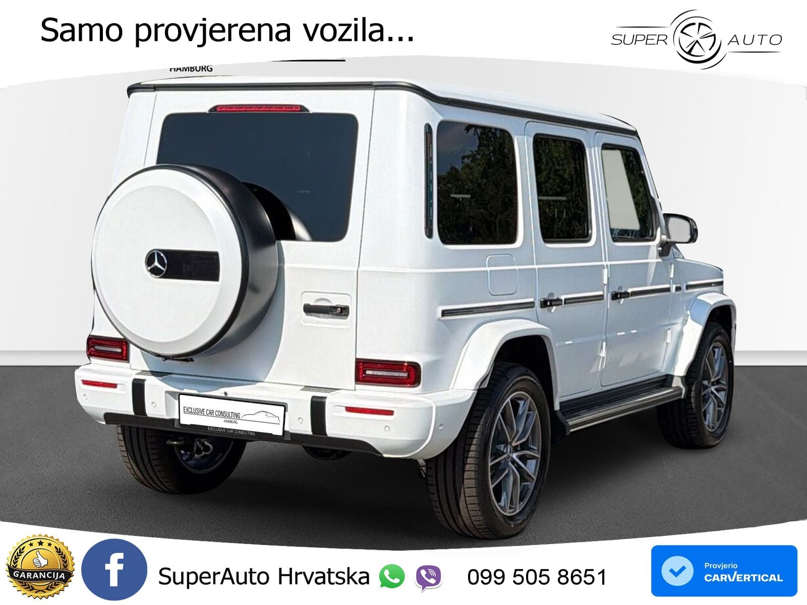Mercedes G 500 Long (449 KS) 4MATIC 9G-TRONIC Exclusive ZRAČNI+ACC+GR SJED+360+PANO