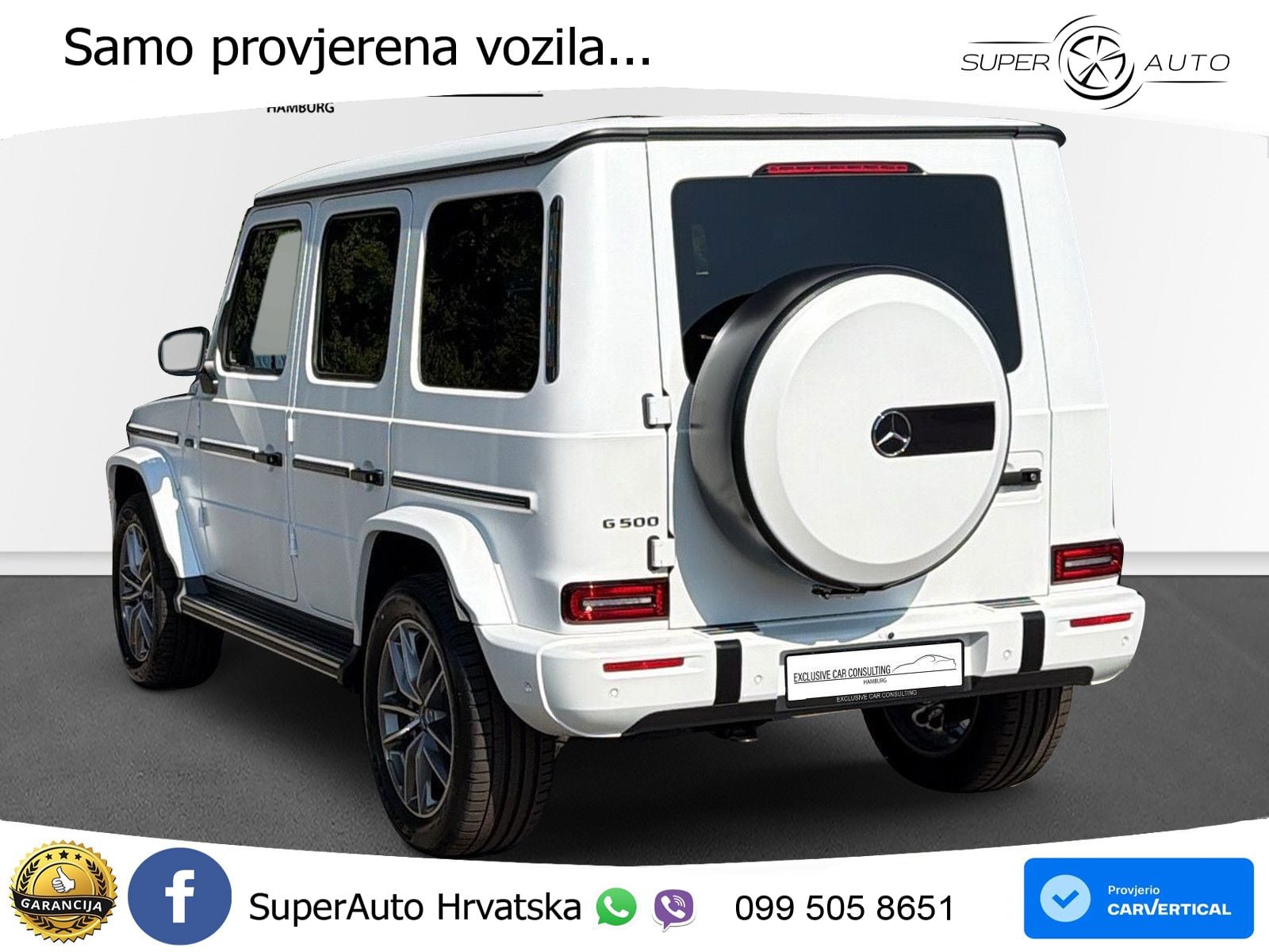 Mercedes G 500 Long (449 KS) 4MATIC 9G-TRONIC Exclusive ZRAČNI+ACC+GR SJED+360+PANO