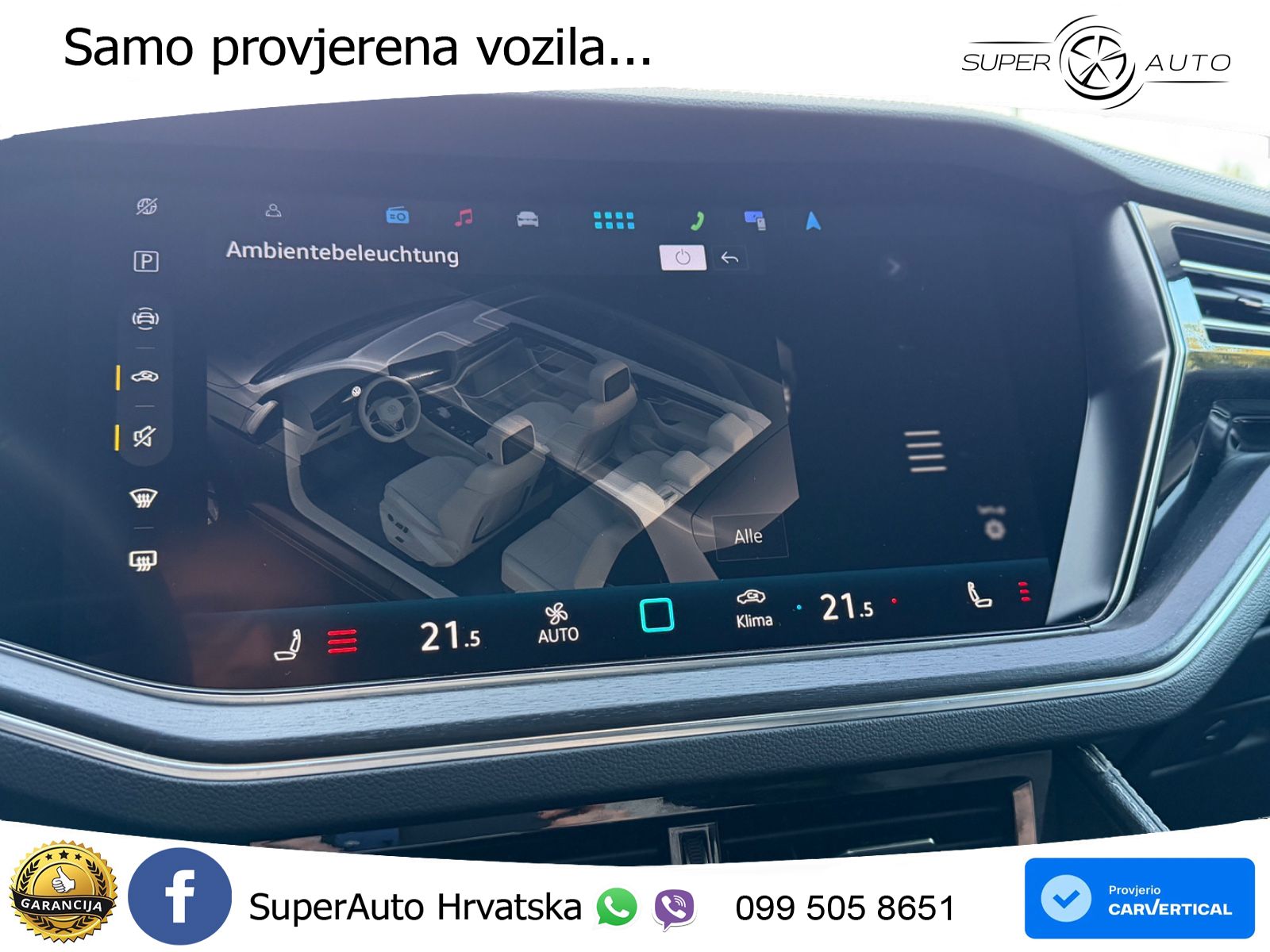 Volkswagen Touareg 3.0 V6 TDI (231 KS) 4MOTION Tiptronic ZRAČNI+ACC+GR SJED+KAM