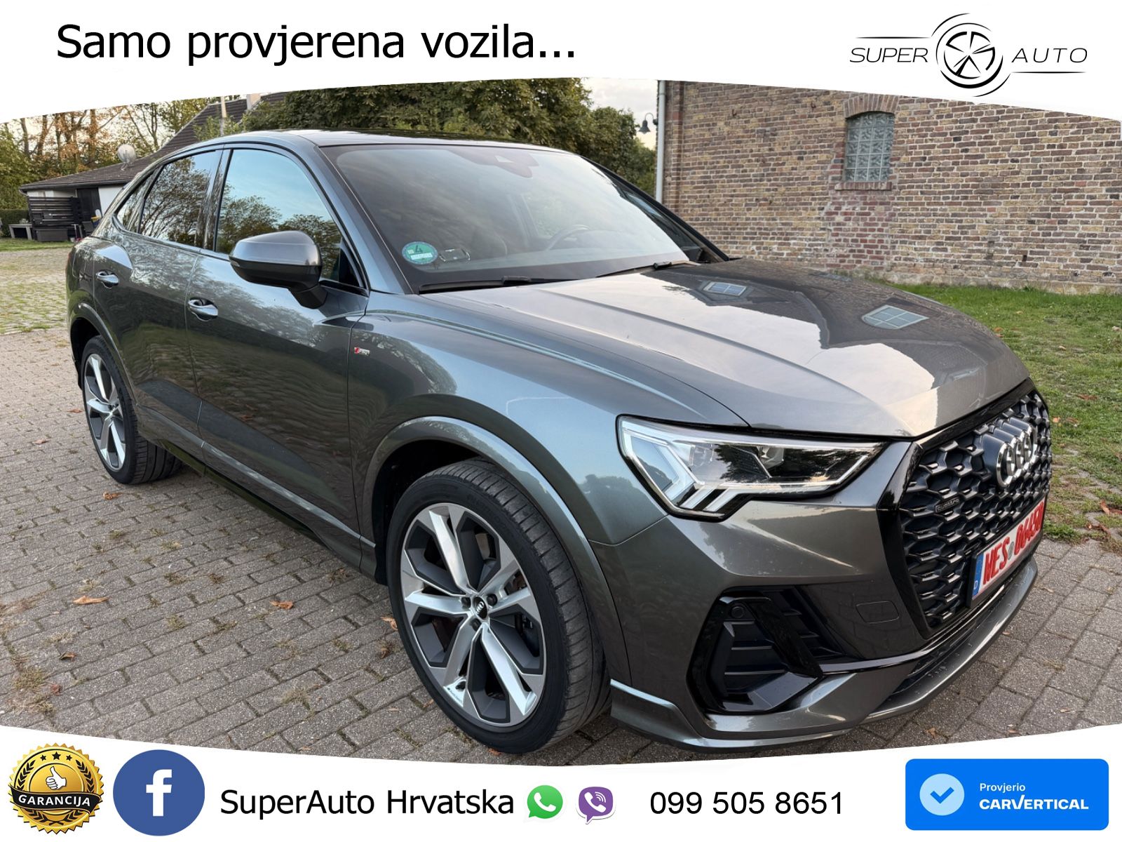 Audi Q3 II Sportback 45 TFSI (230 KS) quattro S tronic S line LED+GR SJED+ACC