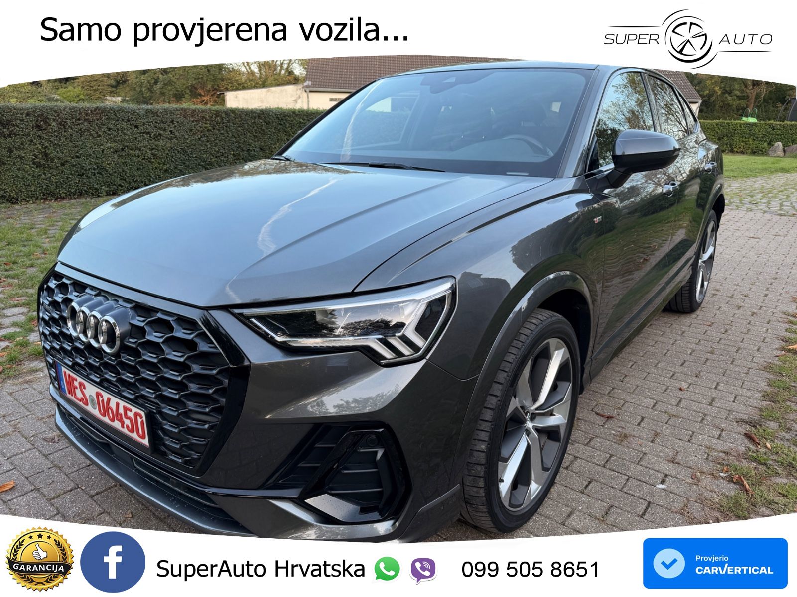 Audi Q3 II Sportback 45 TFSI (230 KS) quattro S tronic S line LED+GR SJED+ACC