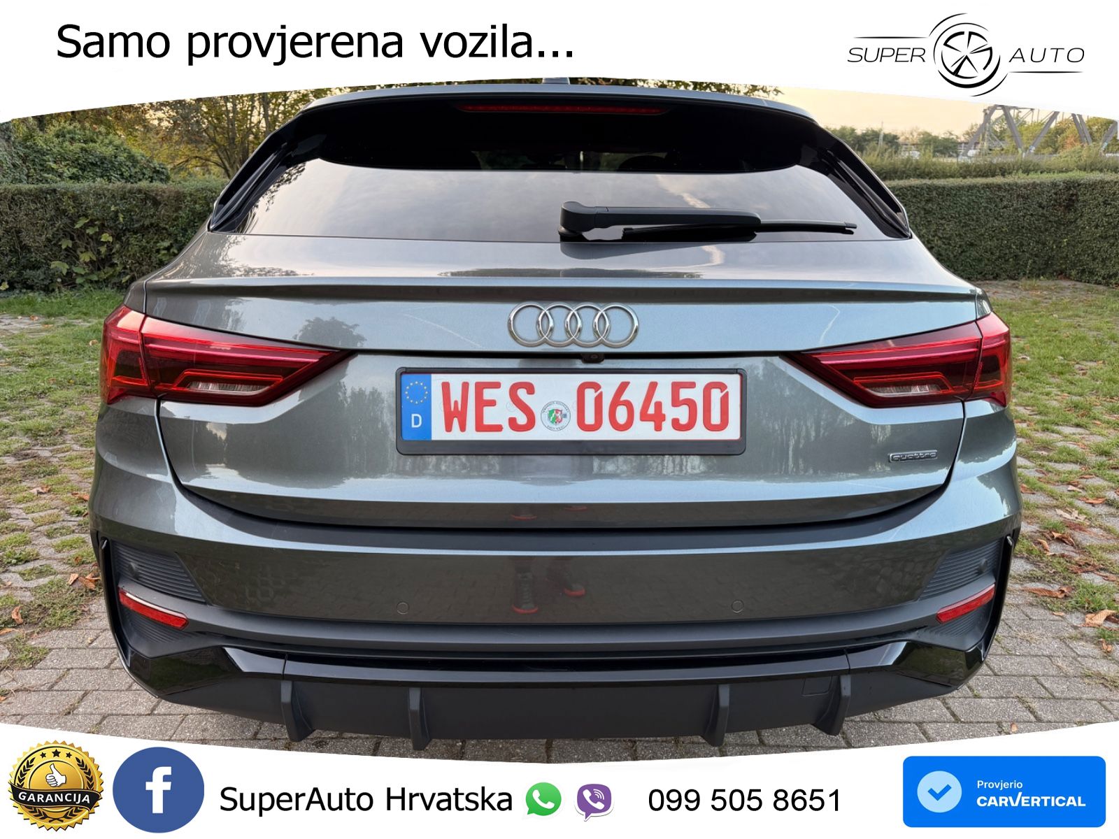 Audi Q3 II Sportback 45 TFSI (230 KS) quattro S tronic S line LED+GR SJED+ACC