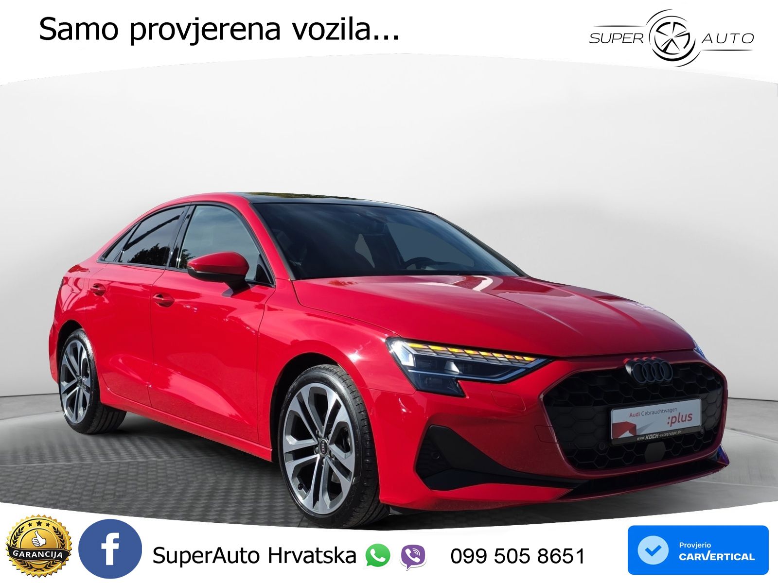Audi A3 Limuzina 35 TFSI (150 KS) S tronic advanced MATRIX+GR SJED+KAM
