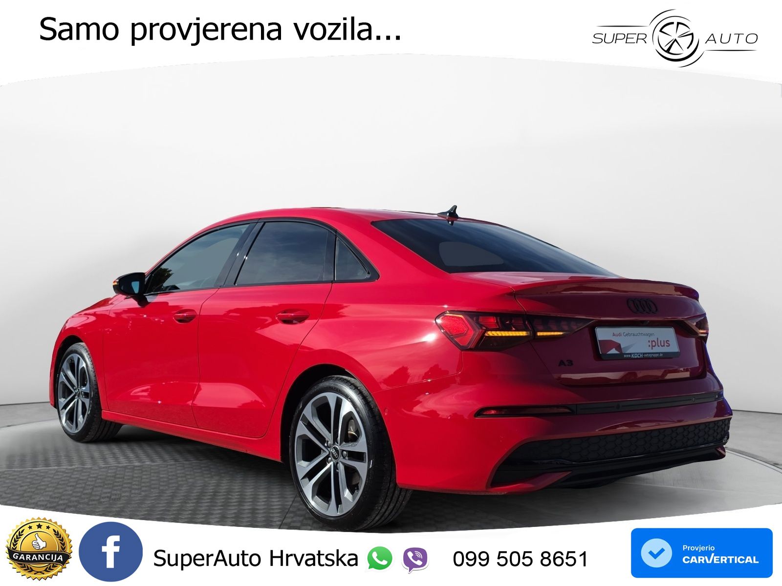 Audi A3 Limuzina 35 TFSI (150 KS) S tronic advanced MATRIX+GR SJED+KAM