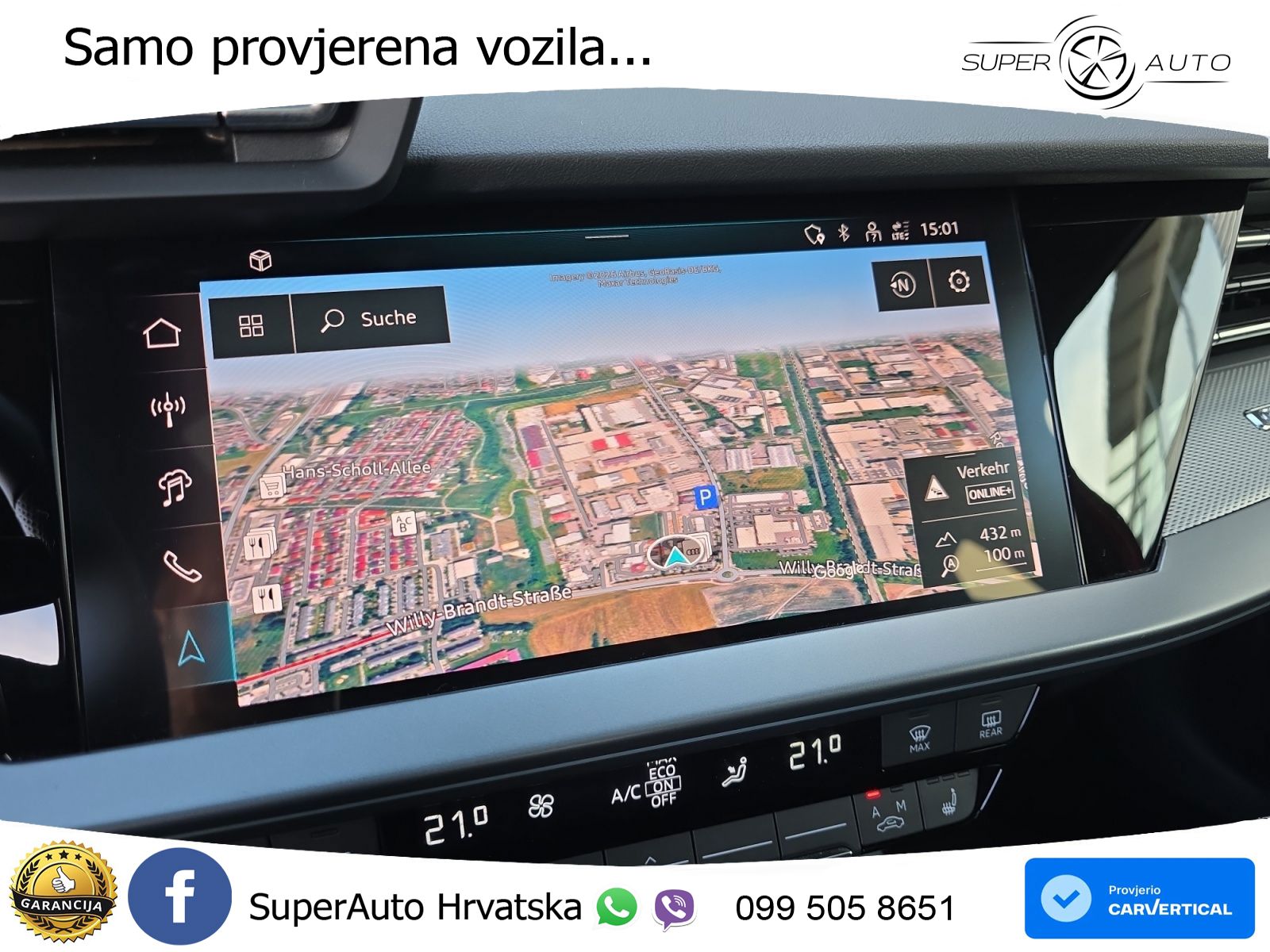 Audi A3 Limuzina 35 TFSI (150 KS) S tronic advanced MATRIX+GR SJED+KAM