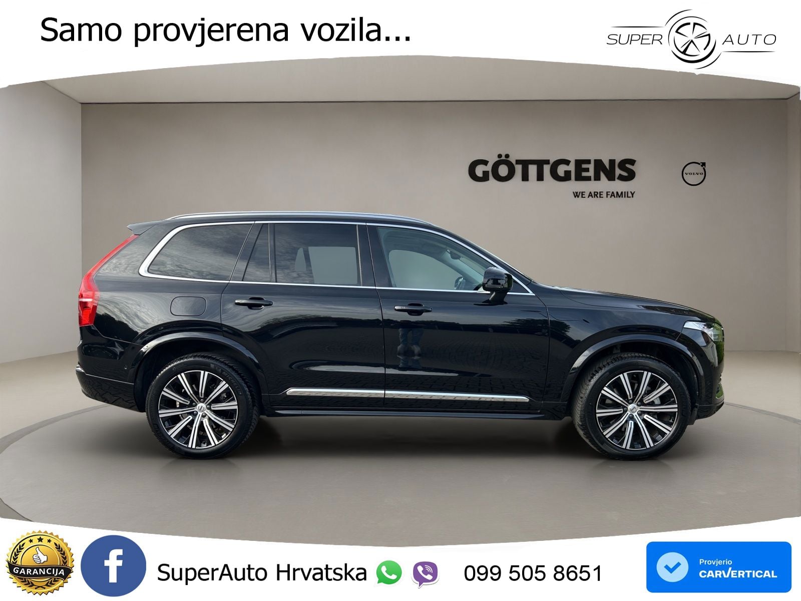 Volvo XC90 2.0 B5 Diesel AWD Automatic ACC+GR SJED+360+PANO