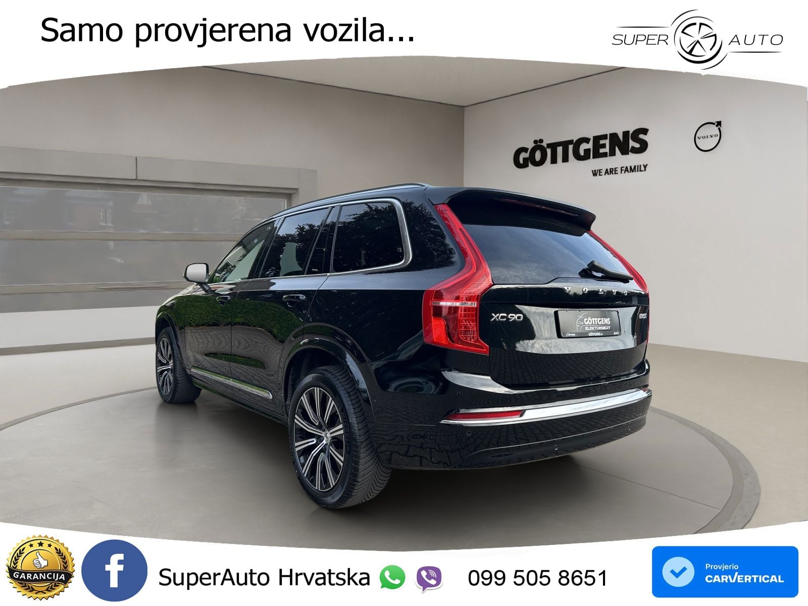Volvo XC90 2.0 B5 Diesel AWD Automatic ACC+GR SJED+360+PANO