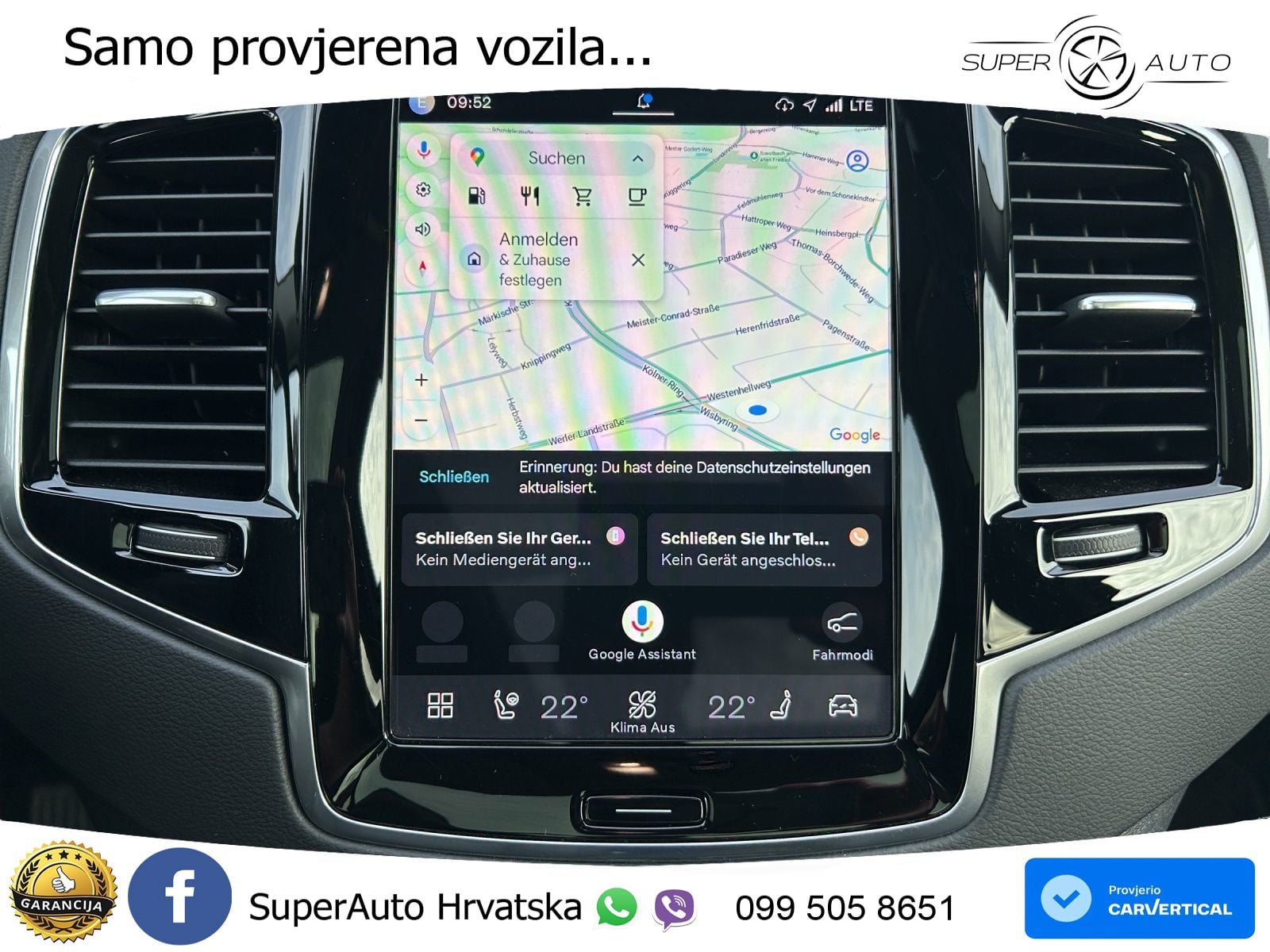 Volvo XC90 2.0 B5 Diesel AWD Automatic ACC+GR SJED+360+PANO