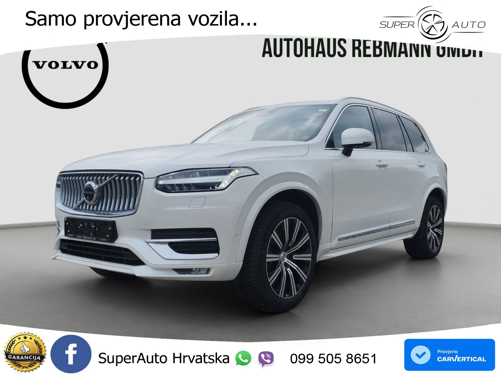 Volvo XC90 2.0 B5 Diesel AWD Automatic ACC+HEAD+4xGR SJED+360+PANO