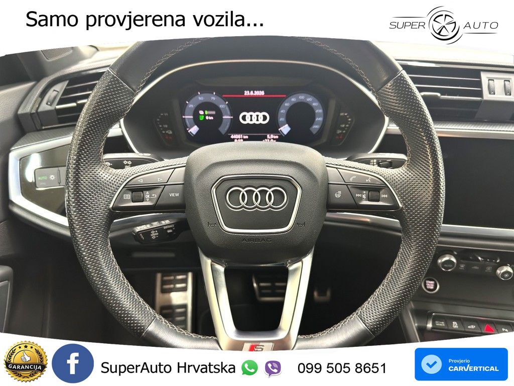 Audi Q3 45 TFSIe (245 KS) S tronic S line LED+GR SJED+ACC