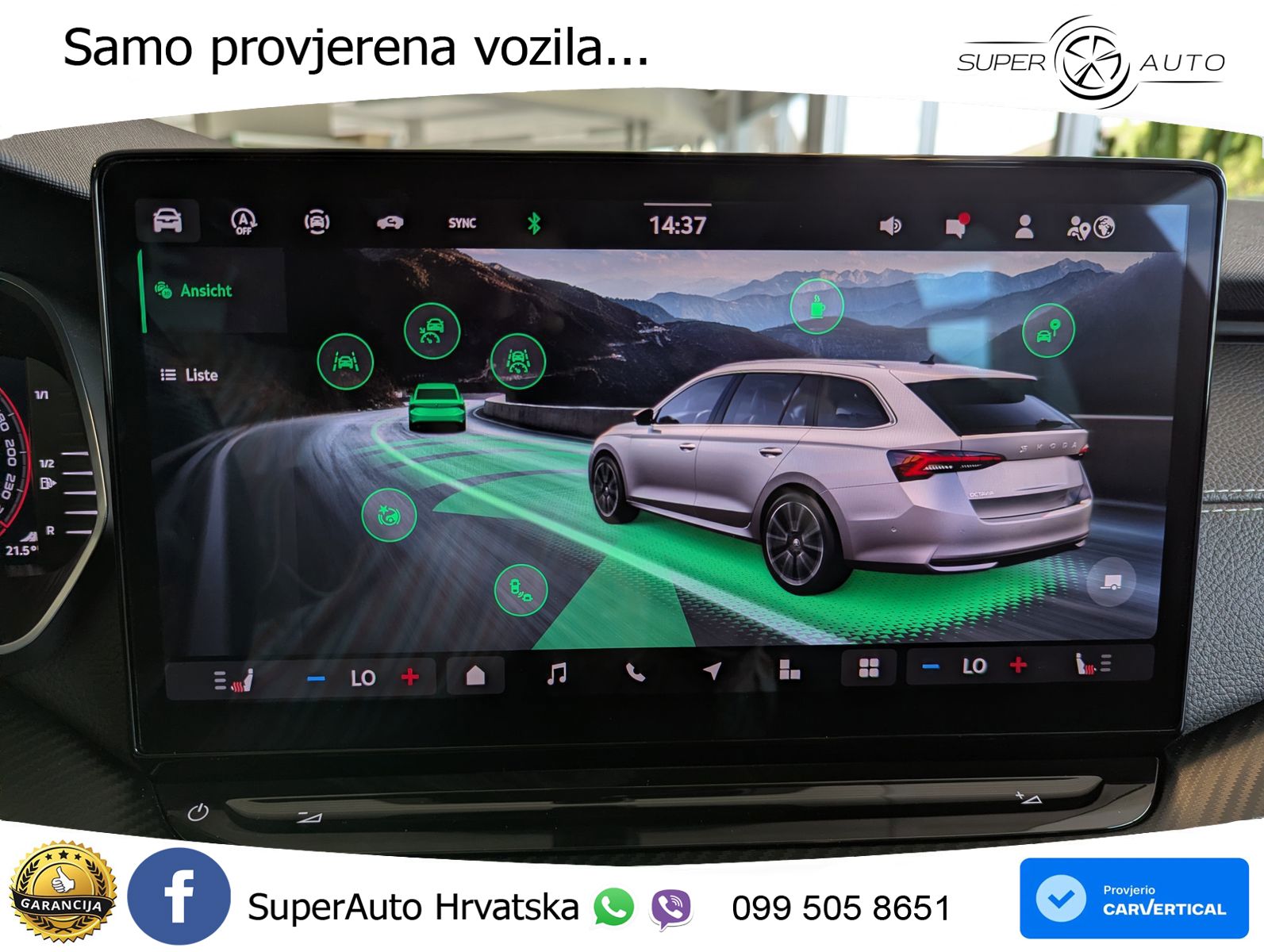 Škoda Octavia Combi 1.5 TSI (150 KS) DSG SportLine LED+GR SJED+ACC
