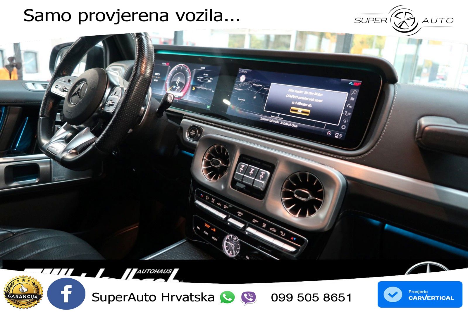 Mercedes AMG G 63 Long V8 (585 KS) 4MATIC 9G-TRONIC AMG SPEEDSHIFT TCT LED+GR SJED+ACC