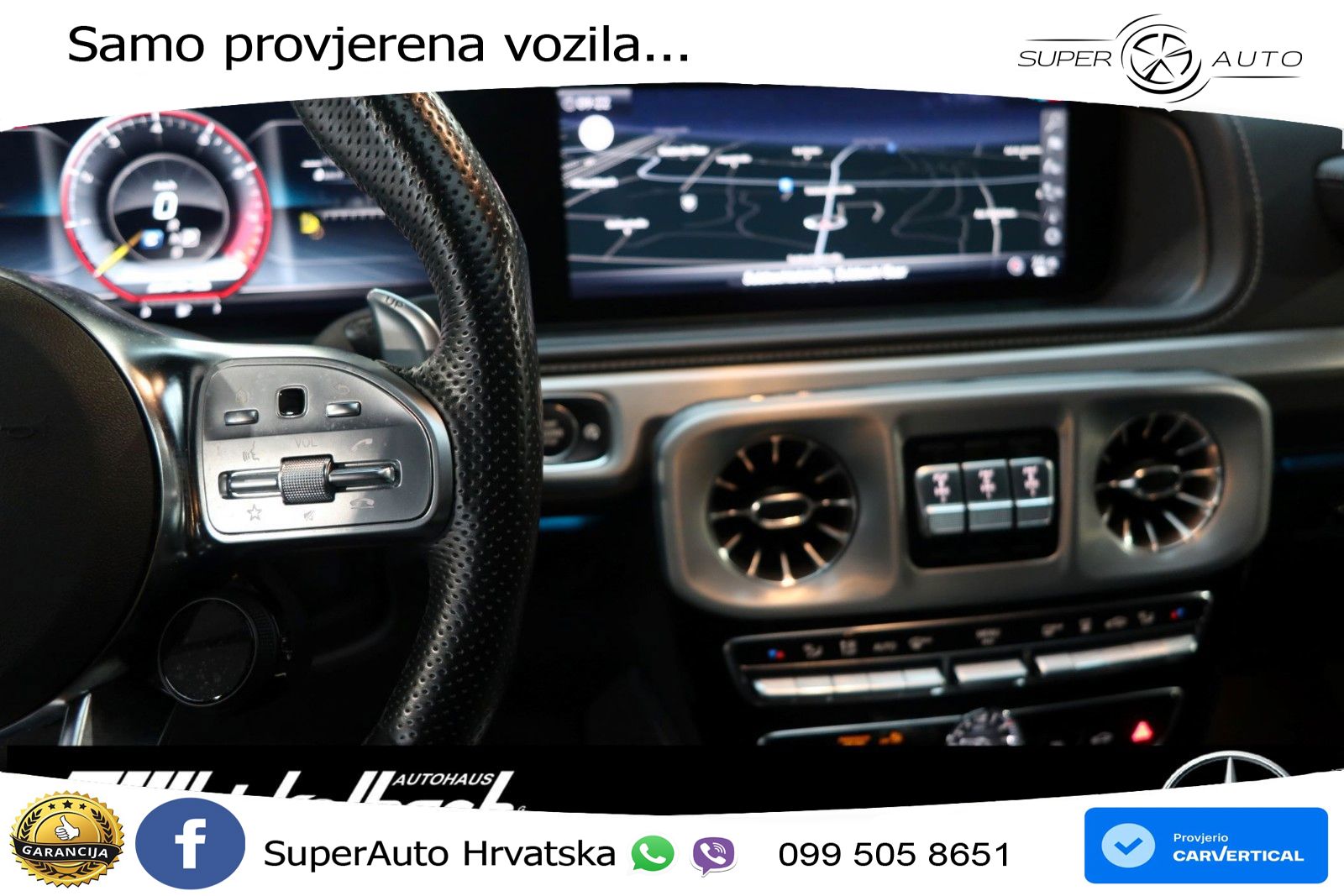 Mercedes AMG G 63 Long V8 (585 KS) 4MATIC 9G-TRONIC AMG SPEEDSHIFT TCT LED+GR SJED+ACC