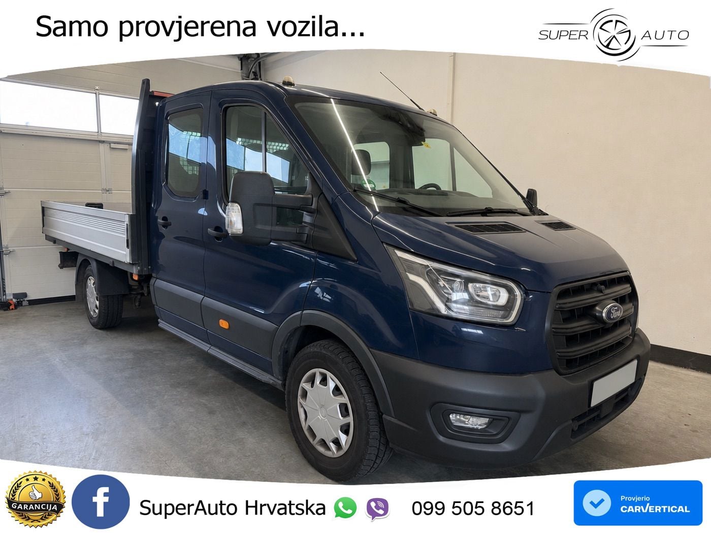 Ford Transit Pritsche 350 TDCI L4 Doka*Kamera*7-Sitze 170 KS