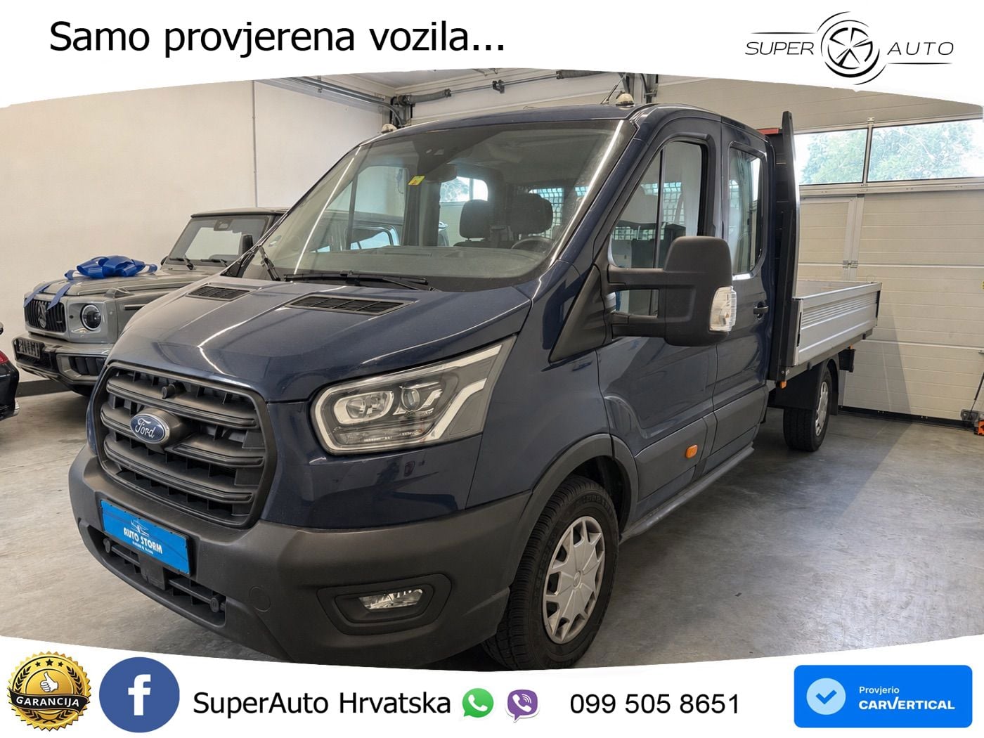 Ford Transit Pritsche 350 TDCI L4 Doka*Kamera*7-Sitze 170 KS