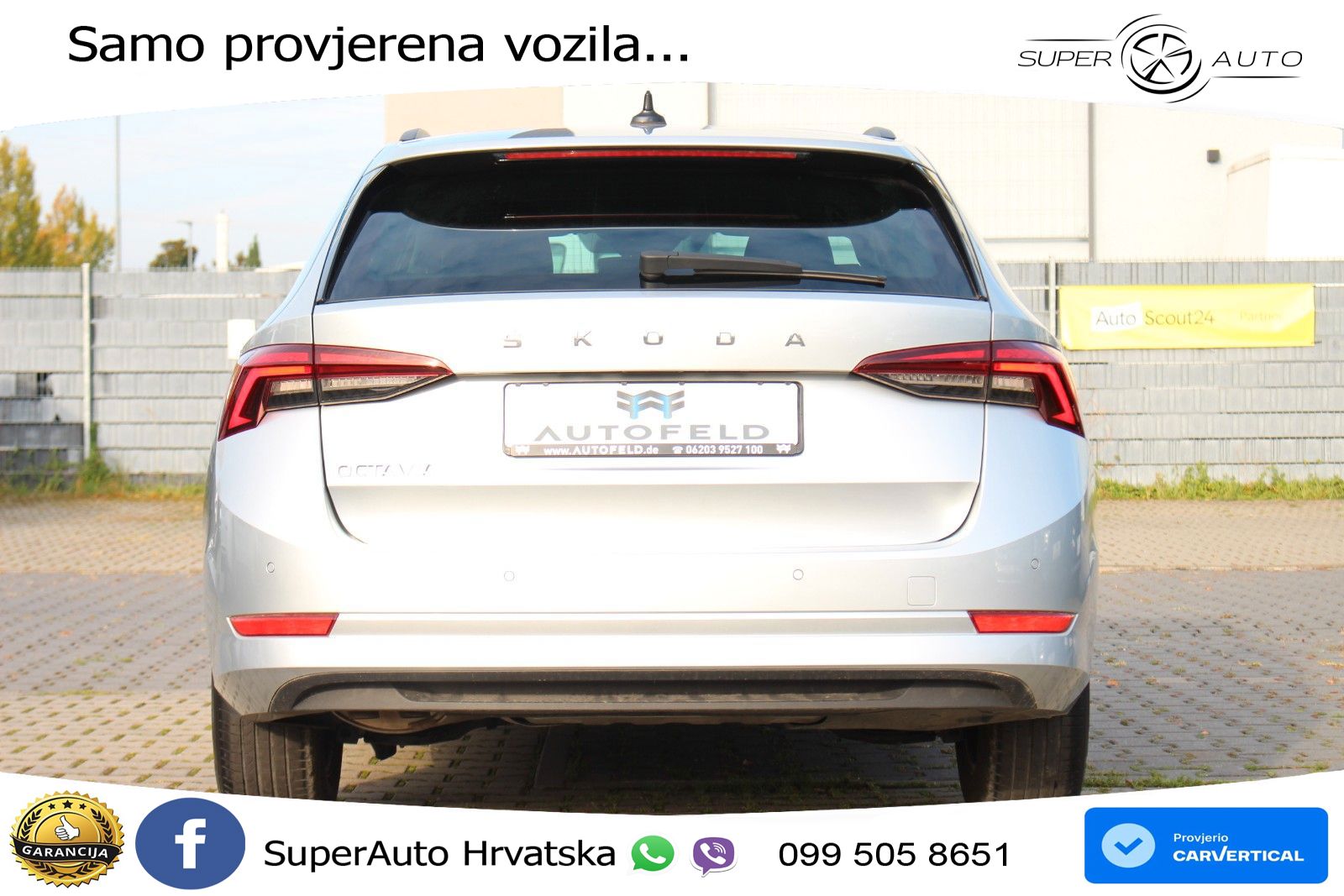 Škoda Octavia Combi 2.0 TDI (150 KS) DSG LED+GR SJED+ACC