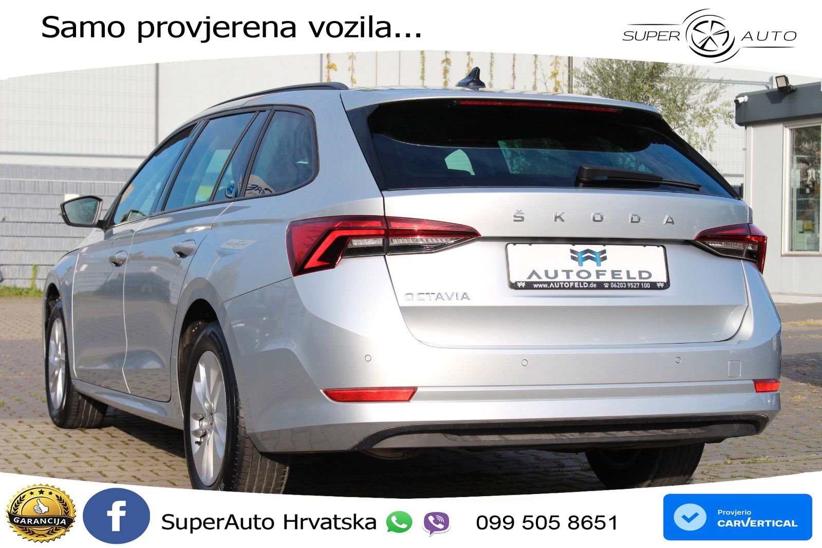 Škoda Octavia Combi 2.0 TDI (150 KS) DSG LED+GR SJED+ACC