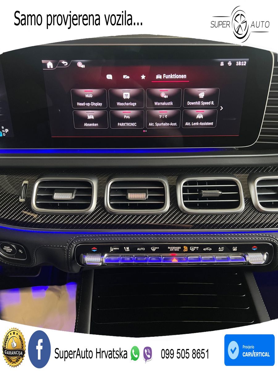 Mercedes-Benz GLS AMG GLS 63 V8 EQ Boost 4MATIC+ AMG SPEEDSHIFT TCT 9G ACC+HEAD+4xGR SJED+360+PANO