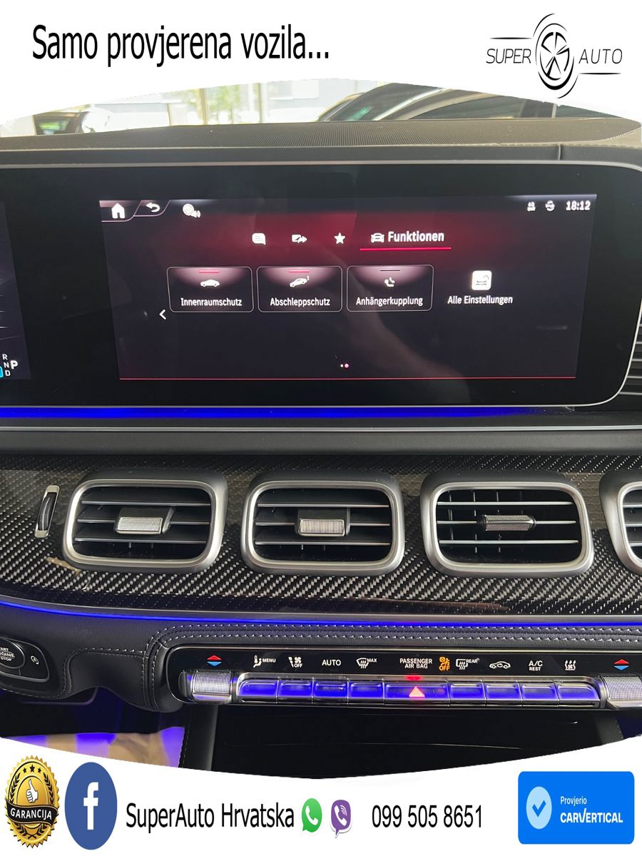 Mercedes-Benz GLS AMG GLS 63 V8 EQ Boost 4MATIC+ AMG SPEEDSHIFT TCT 9G ACC+HEAD+4xGR SJED+360+PANO