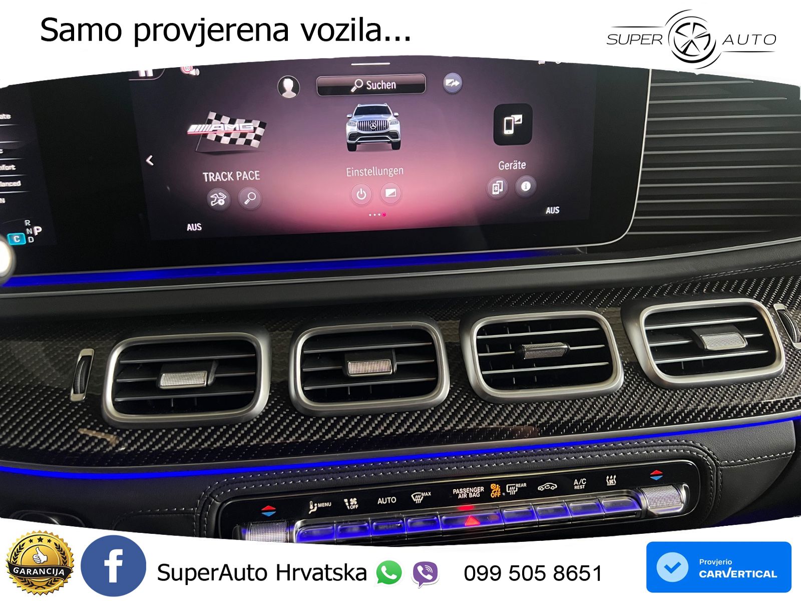 Mercedes-Benz GLS AMG GLS 63 V8 EQ Boost 4MATIC+ AMG SPEEDSHIFT TCT 9G ACC+HEAD+4xGR SJED+360+PANO