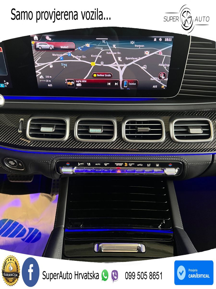 Mercedes-Benz GLS AMG GLS 63 V8 EQ Boost 4MATIC+ AMG SPEEDSHIFT TCT 9G ACC+HEAD+4xGR SJED+360+PANO