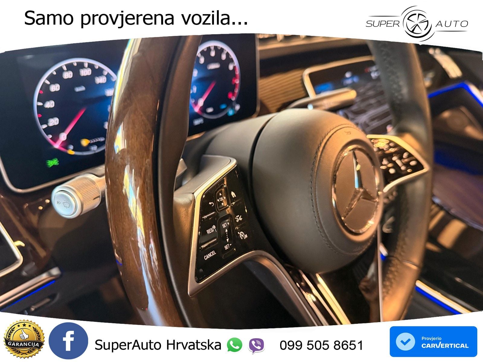 Mercedes S 580 V8 (503 KS) EQ Boost 4MATIC 9G-TRONIC ZRAČNI+ACC+4xGR SJED+360