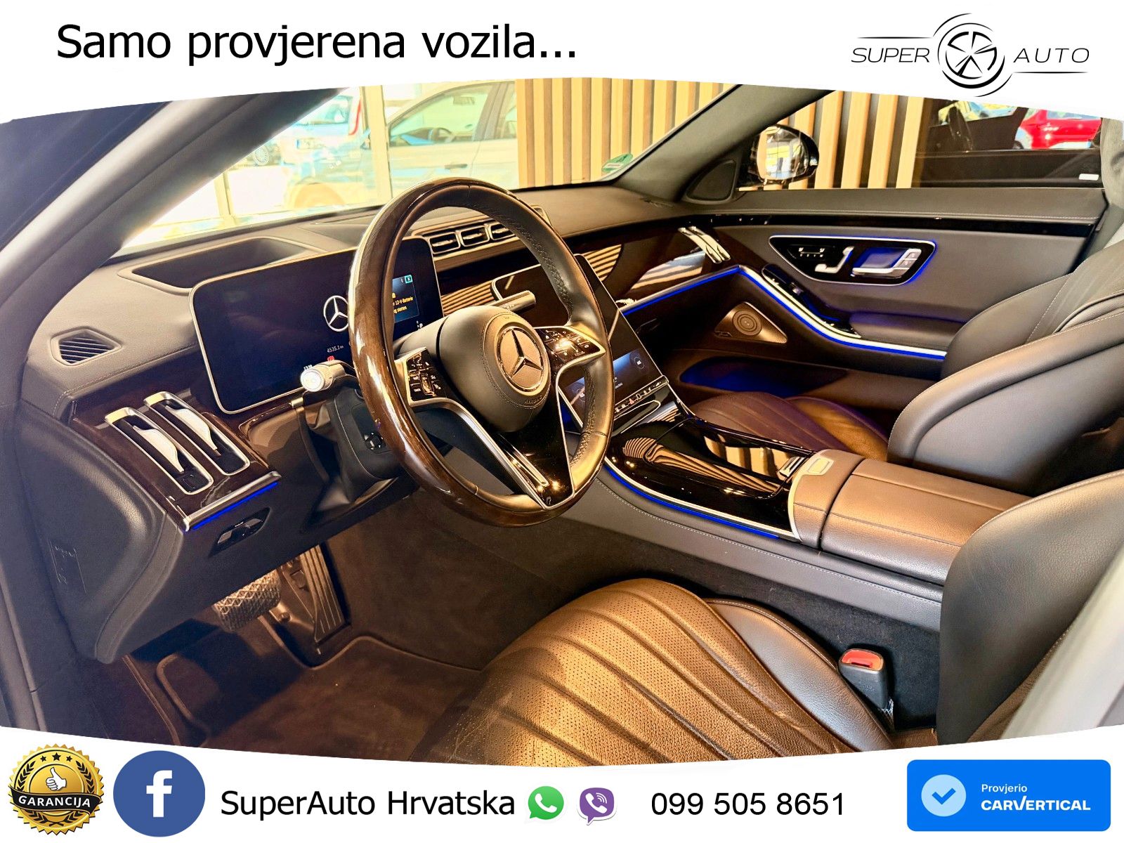 Mercedes S 580 V8 (503 KS) EQ Boost 4MATIC 9G-TRONIC ZRAČNI+ACC+4xGR SJED+360