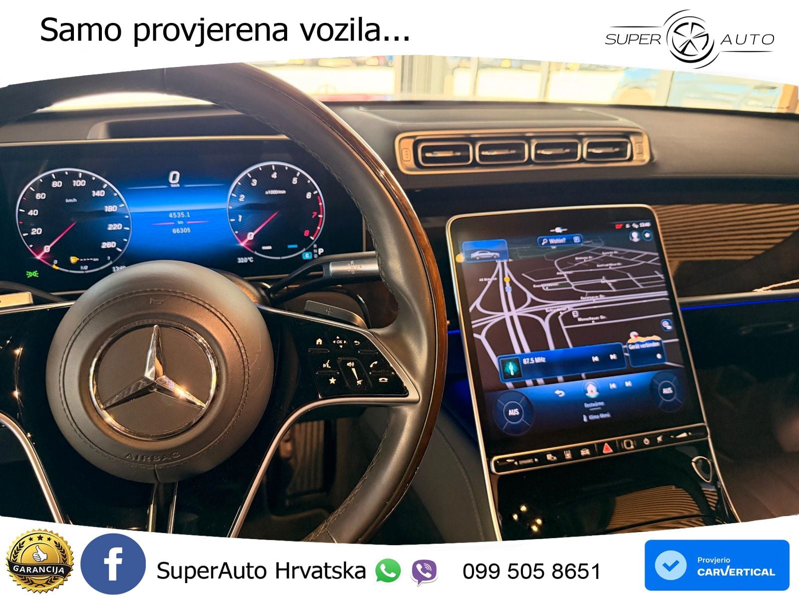 Mercedes S 580 V8 (503 KS) EQ Boost 4MATIC 9G-TRONIC ZRAČNI+ACC+4xGR SJED+360
