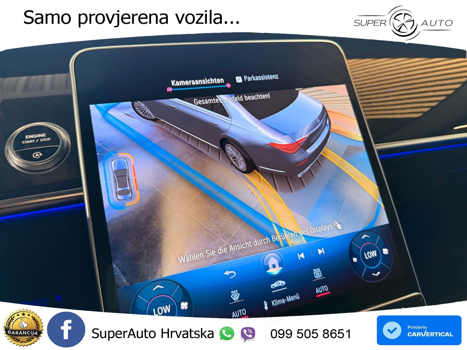 Mercedes S 580 V8 (503 KS) EQ Boost 4MATIC 9G-TRONIC ZRAČNI+ACC+4xGR SJED+360