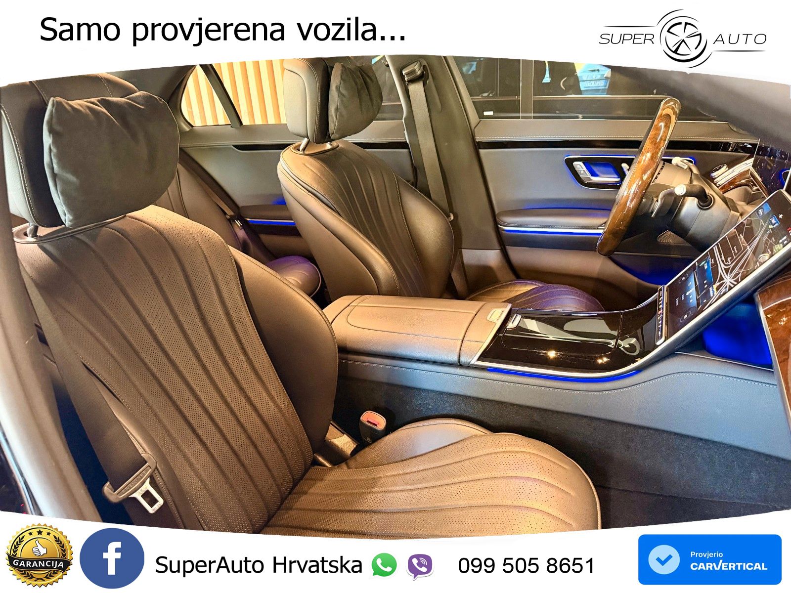 Mercedes S 580 V8 (503 KS) EQ Boost 4MATIC 9G-TRONIC ZRAČNI+ACC+4xGR SJED+360