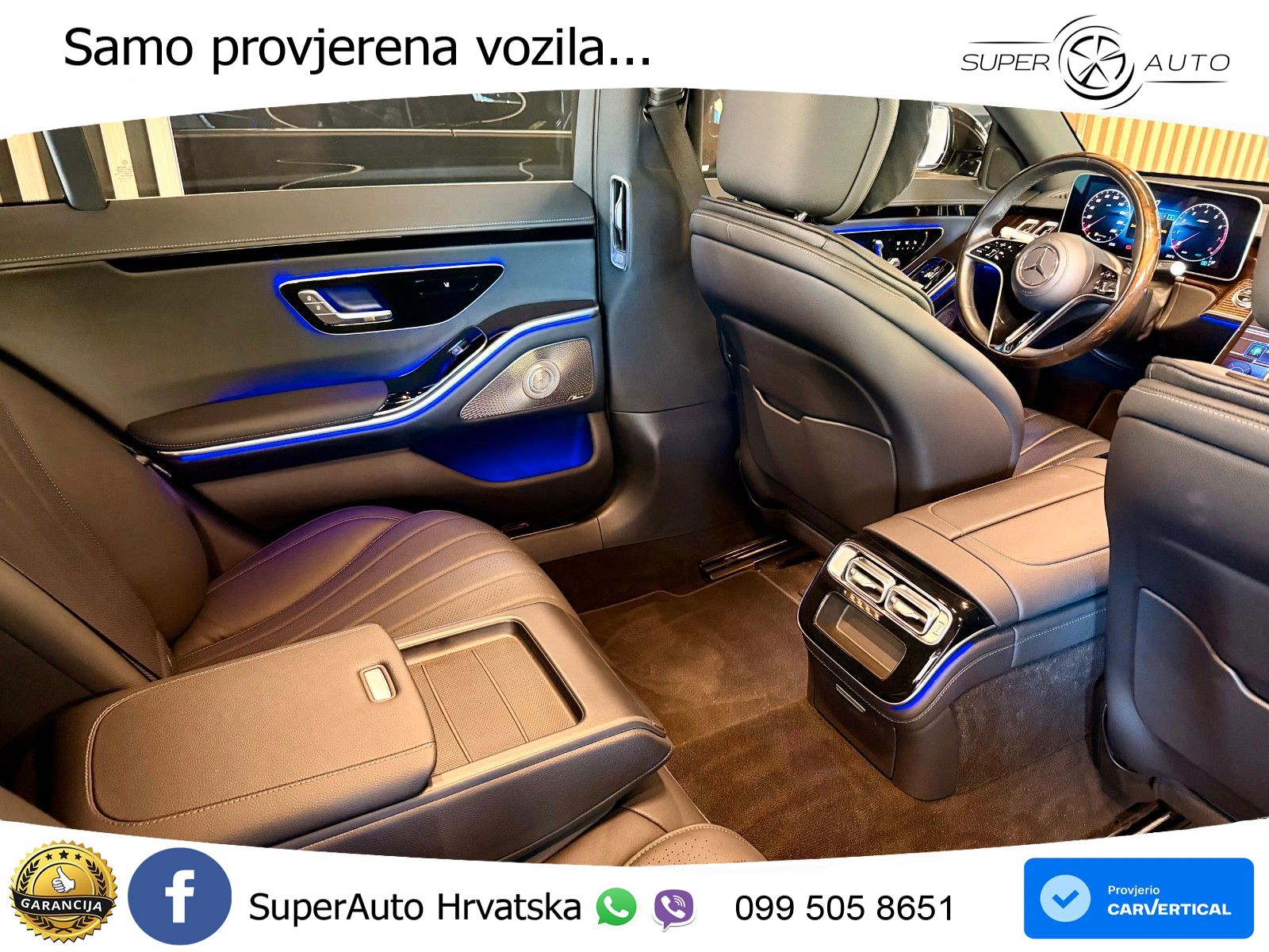 Mercedes S 580 V8 (503 KS) EQ Boost 4MATIC 9G-TRONIC ZRAČNI+ACC+4xGR SJED+360