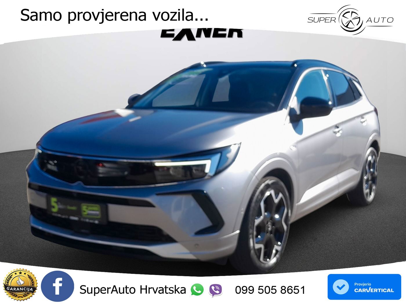 Opel Grandland 1.2i Turbo (130 KS) Automatic Ultimate LED+GR SJED+ACC