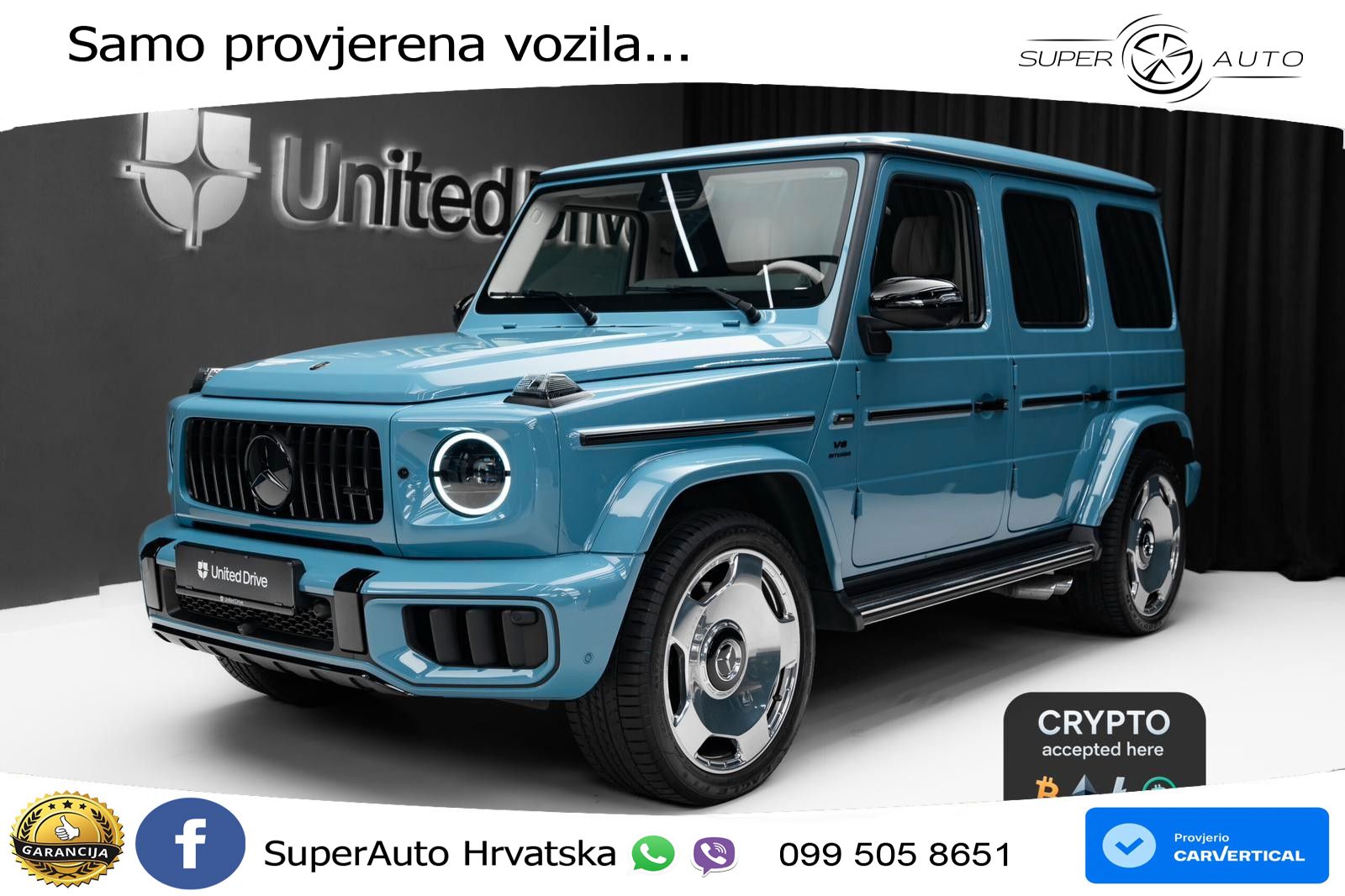 Mercedes AMG G 63 Long V8 (585 KS) 4MATIC 9G-TRONIC AMG SPEEDSHIFT TCT LED+GR SJED+ACC