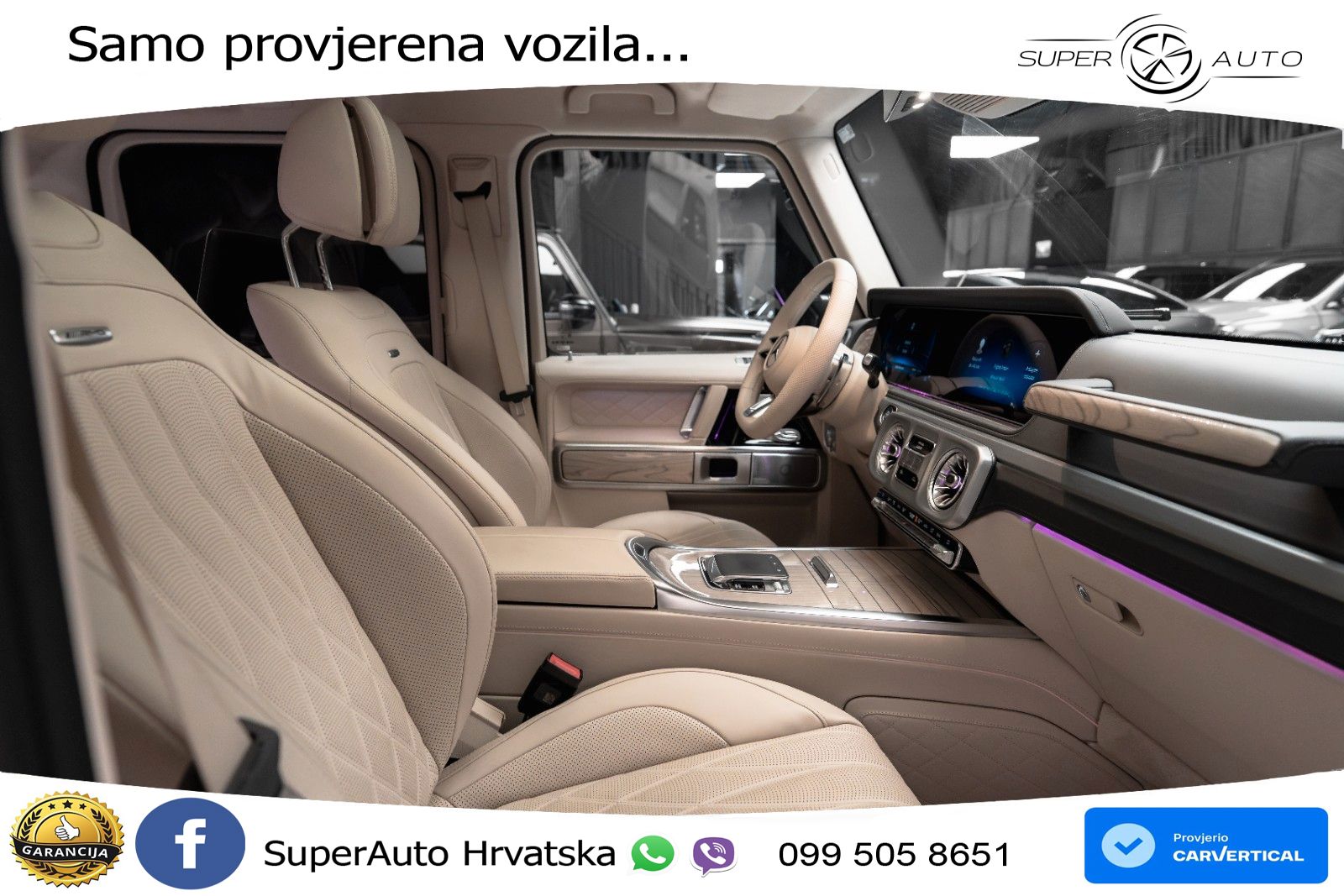 Mercedes AMG G 63 Long V8 (585 KS) 4MATIC 9G-TRONIC AMG SPEEDSHIFT TCT LED+GR SJED+ACC